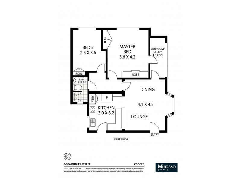 3/96A Dudley Street, Coogee NSW 2034 Floorplan