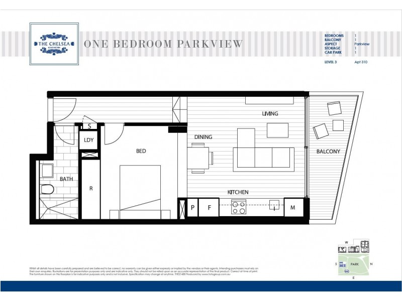 310/3 Ascot Street, Kensington NSW 2033 Floorplan