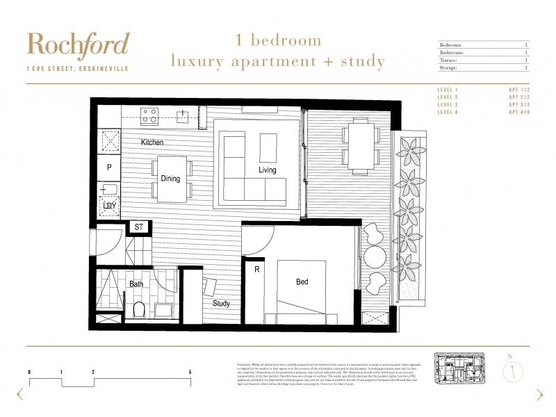 112/1 Eve Street, Erskineville NSW 2043 Floorplan