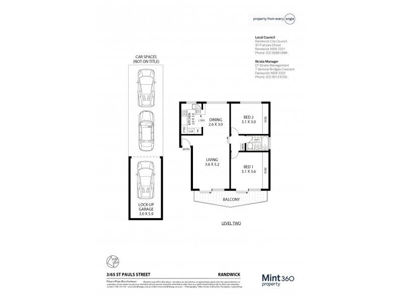 3/65 St Pauls Street, Randwick NSW 2031 Floorplan
