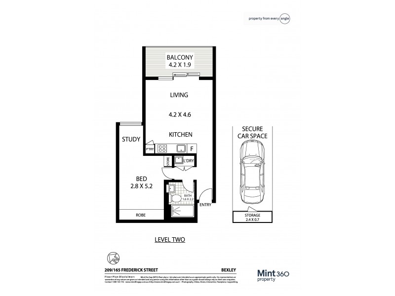 209/165 Frederick Street, Bexley NSW 2207 Floorplan