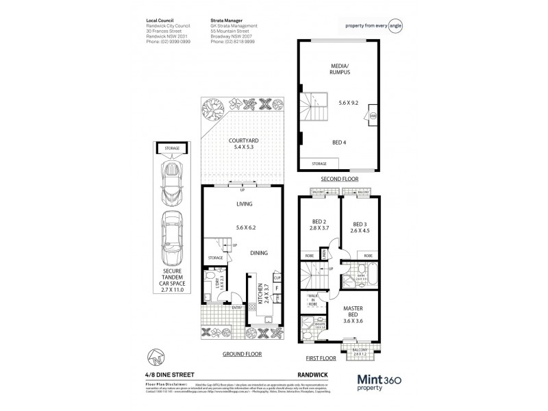 4/8 Dine Street, Randwick NSW 2031 Floorplan