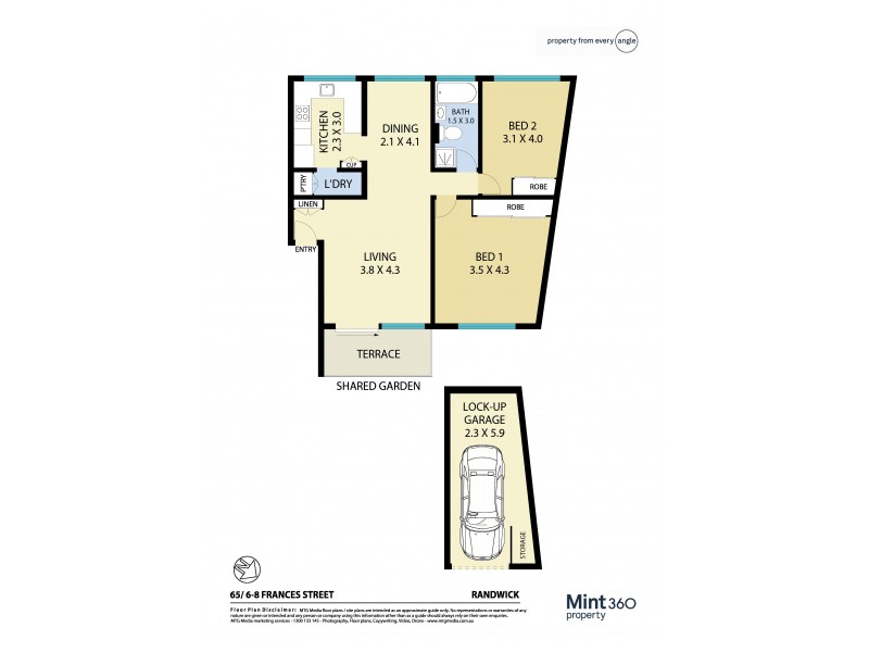 65/6-8 Frances Street, Randwick NSW 2031 Floorplan