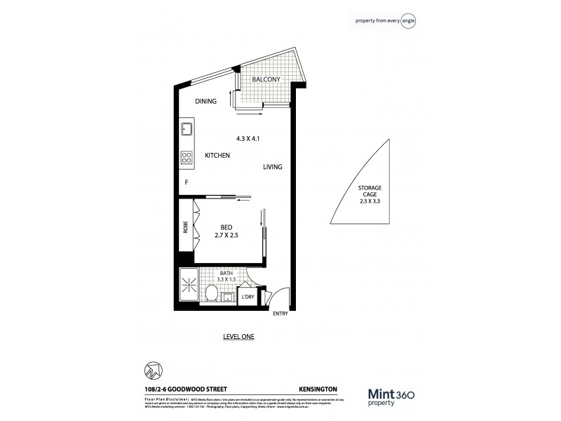 108/2-6 Goodwood Street, Kensington NSW 2033 Floorplan