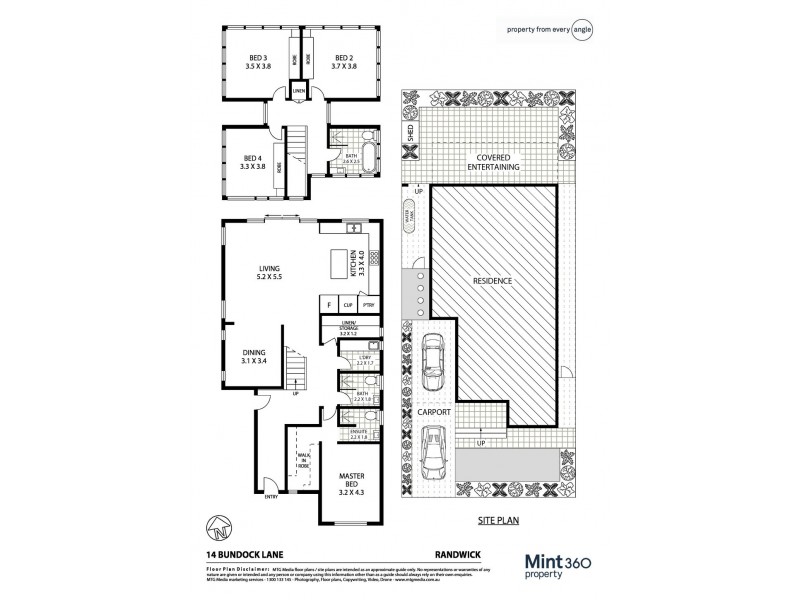 14 Bundock Lane, Randwick NSW 2031 Floorplan