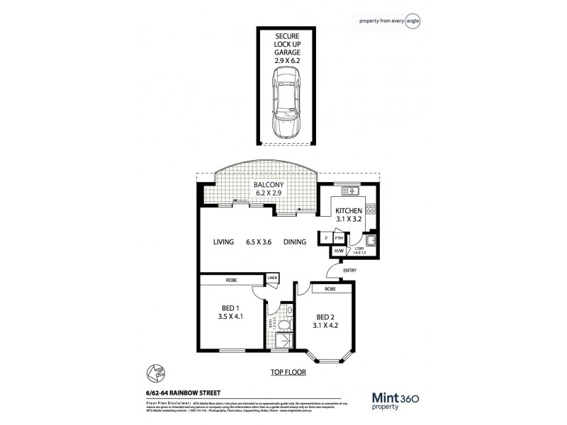 6/62 Rainbow, Kingsford NSW 2032 Floorplan
