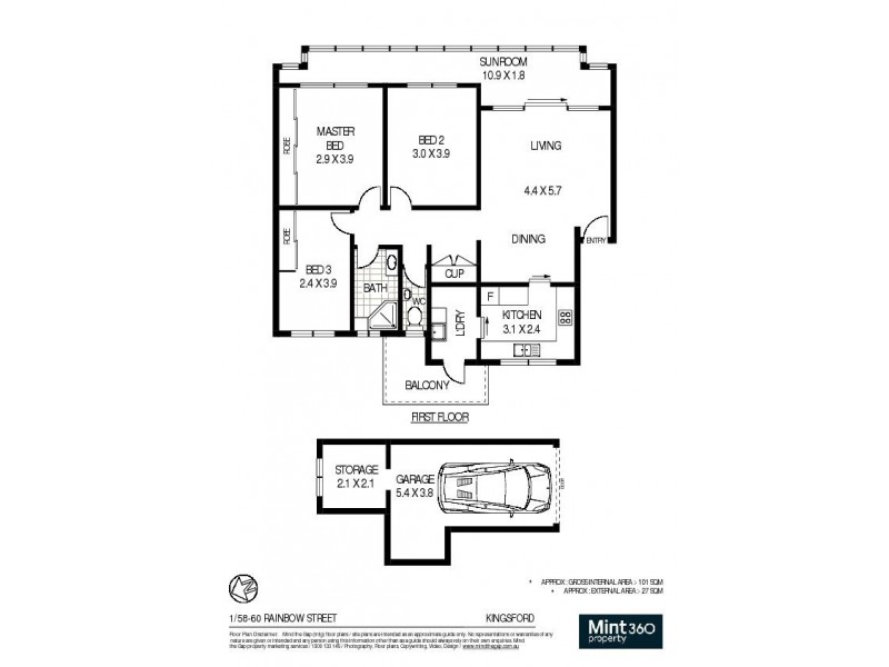 1/58-60 Rainbow Street, Kingsford NSW 2032