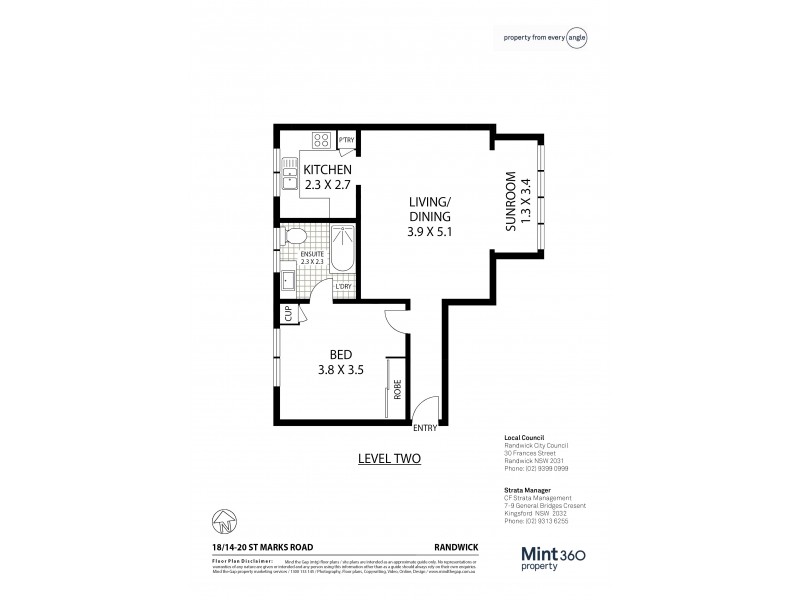 18/14-20 St Marks Road, Randwick NSW 2031 Floorplan