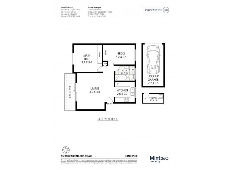 15/268 Carrington Road, Randwick NSW 2031 Floorplan
