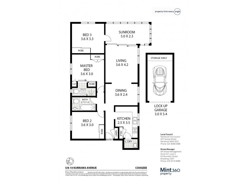 5/8-10 Kurrawa Avenue, Coogee NSW 2034 Floorplan