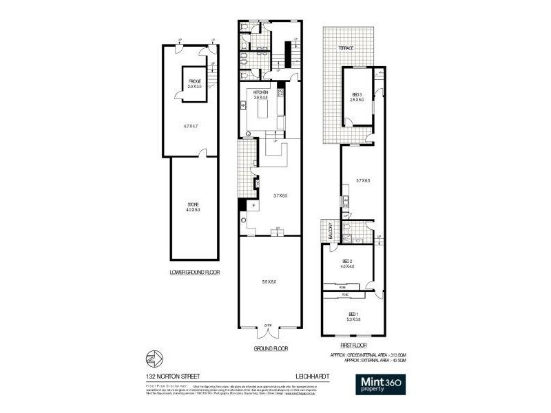 132 Norton Street, Leichhardt NSW 2040 Floorplan