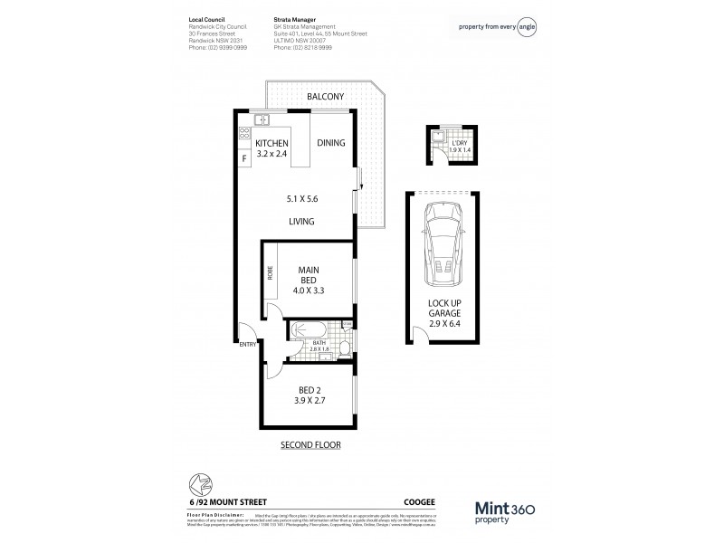 6/92 Mount Street, Coogee NSW 2034 Floorplan