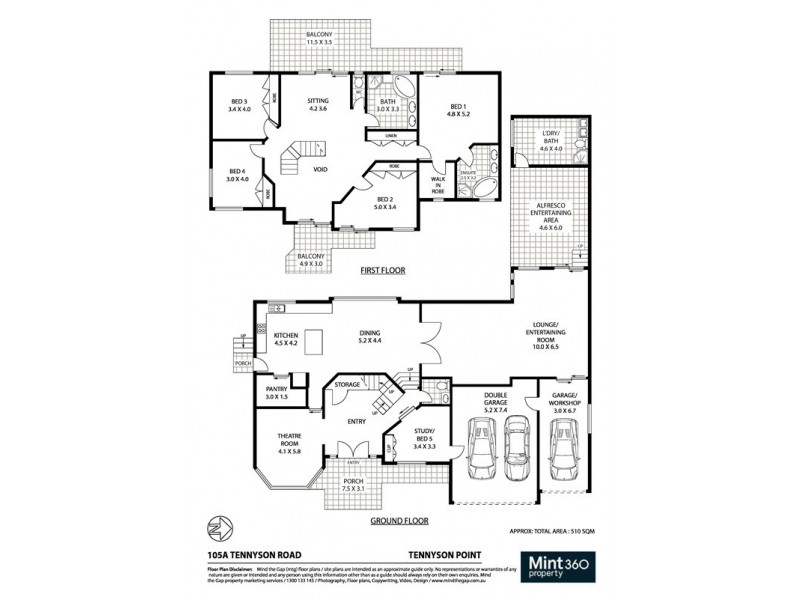105A Tennyson Road, Tennyson Point NSW 2111 Floorplan