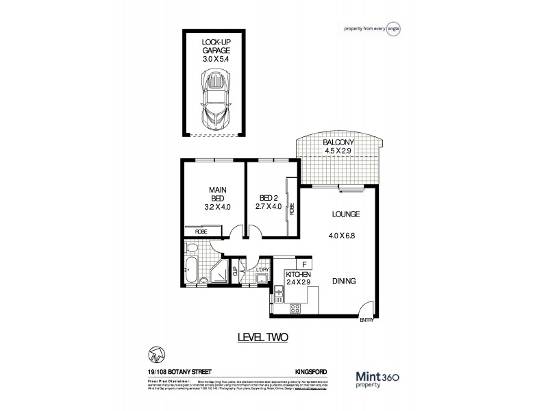 19/108-110 Botany Street, Kingsford NSW 2032 Floorplan