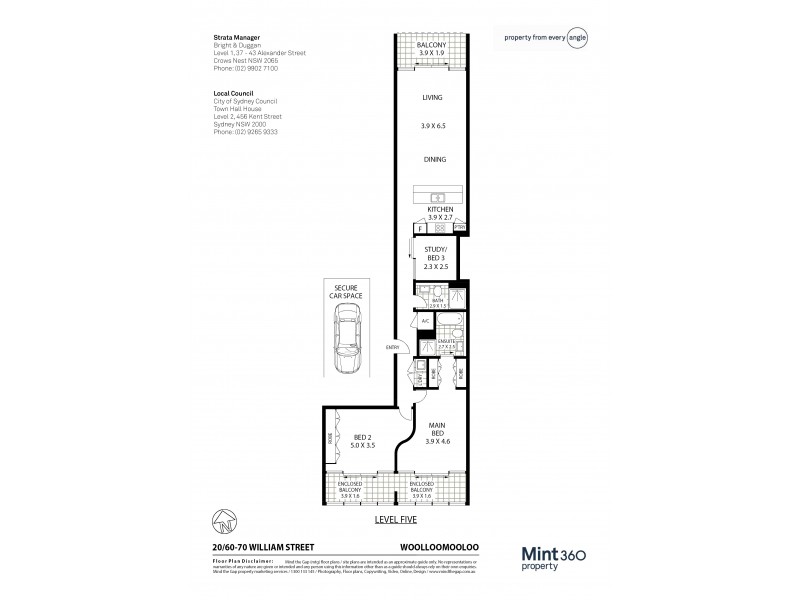20/60-70 William Street, Woolloomooloo NSW 2011 Floorplan