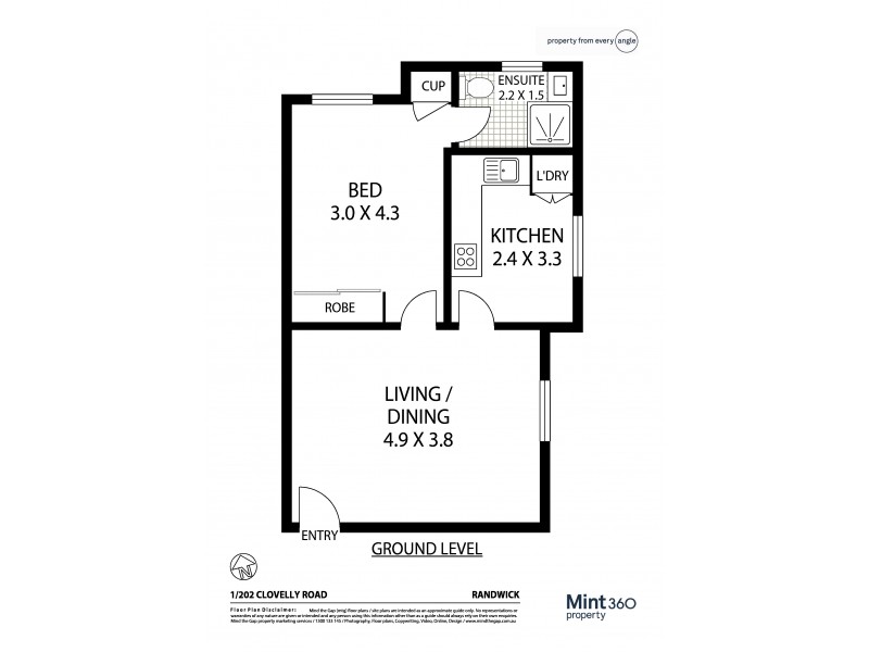 1/202 Clovelly Road, Randwick NSW 2031 Floorplan