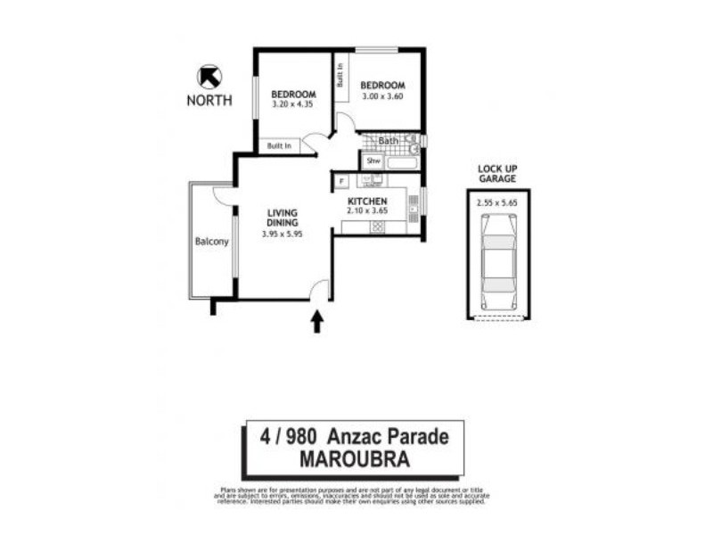 U/980 Anzac Parade, Maroubra NSW 2035 Floorplan
