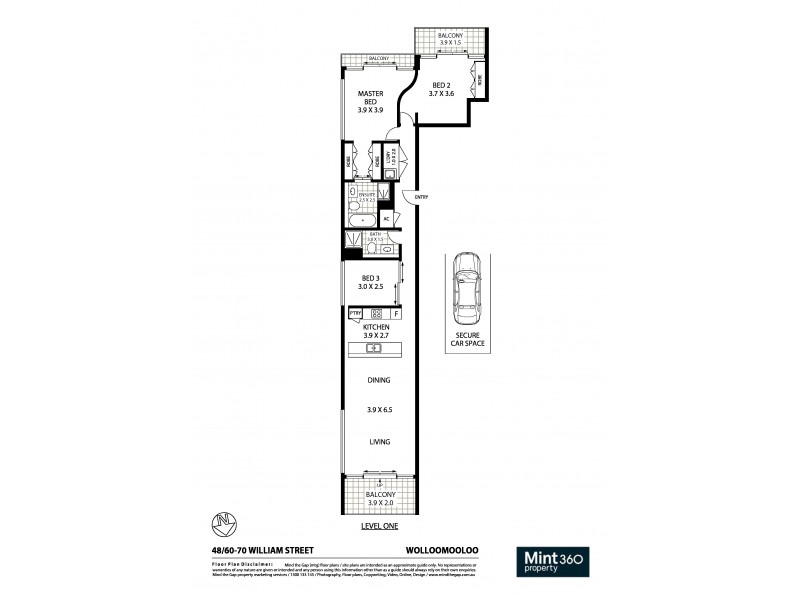 48/60-70 William Street, Woolloomooloo NSW 2011 Floorplan