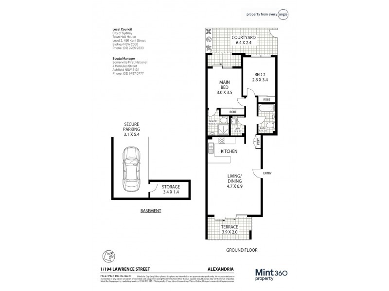 1/194 Lawrence Street, Alexandria NSW 2015 Floorplan