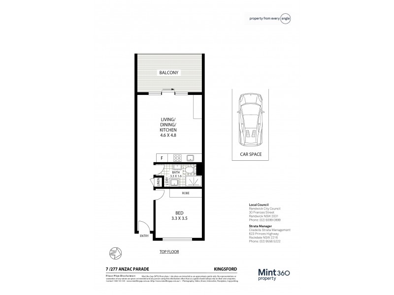 7/277 Anzac Parade, Kingsford NSW 2032 Floorplan