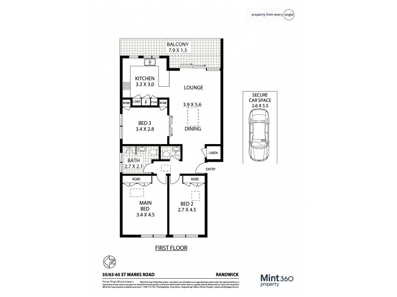 35/63-65 St Marks Road, Randwick NSW 2031 Floorplan