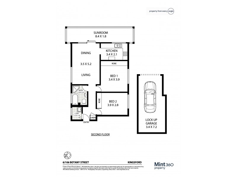 6/106 Botany Street, Kingsford NSW 2032 Floorplan