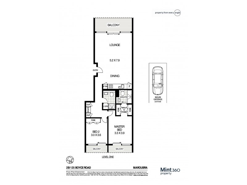 2B/125 Boyce Road, Maroubra NSW 2035 Floorplan