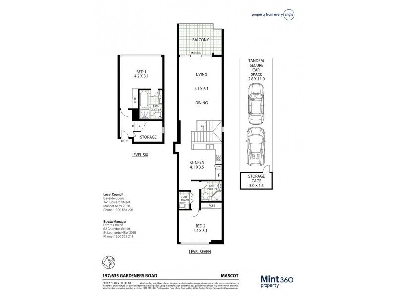 157/635 Gardeners Road, Mascot NSW 2020 Floorplan