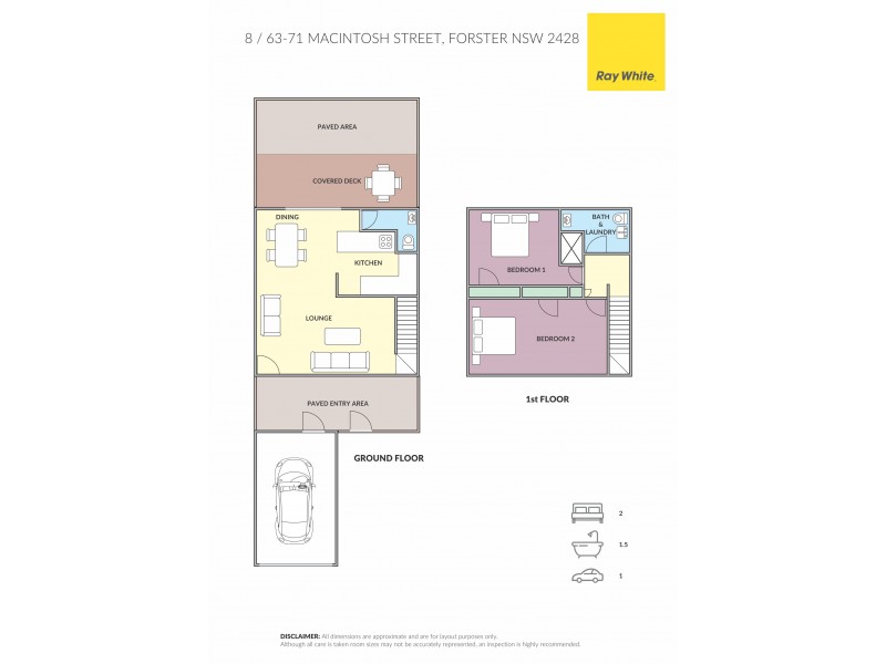 8/63-71 Macintosh, Forster NSW 2428 Floorplan