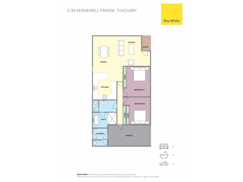 1/38 Kennewell Parade, Tuncurry NSW 2428 Floorplan