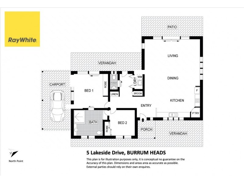 5 Lakeside Drive, Burrum Heads QLD 4659 Floorplan