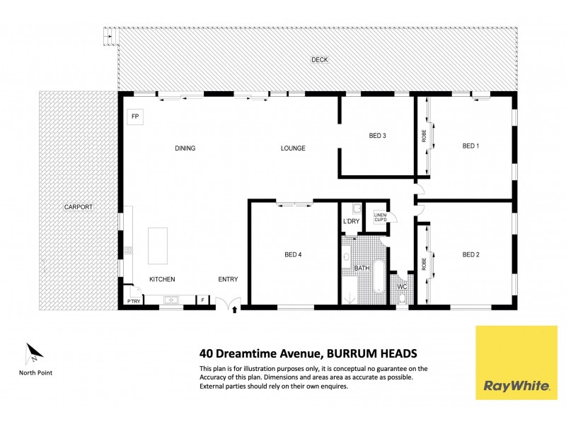 40 Dreamtime Avenue, Burrum Heads QLD 4659 Floorplan