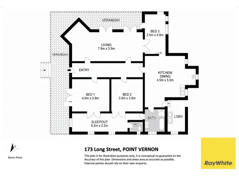 173 Long Street, Point Vernon QLD 4655 Floorplan