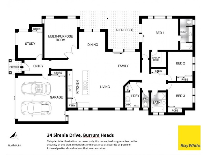34 Sirenia Drive, Burrum Heads QLD 4659 Floorplan