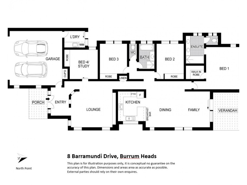 8 Barramundi Drive, Burrum Heads QLD 4659 Floorplan