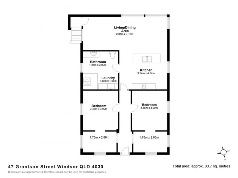 47 Grantson Street, Windsor QLD 4030 Floorplan