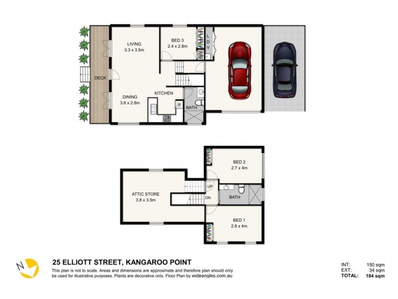 25 Elliott Street, Kangaroo Point QLD 4169 Floorplan