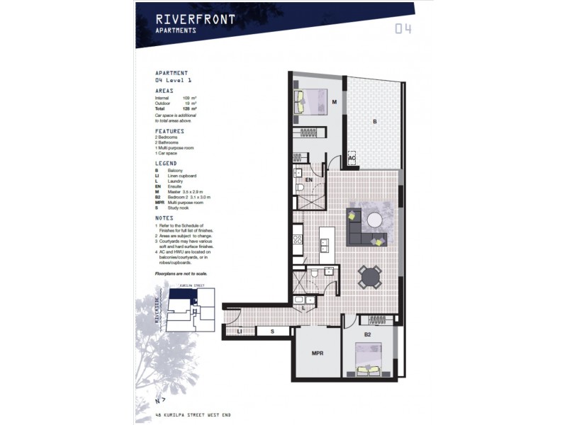 4/48 Kurilpa Street, West End QLD 4101 Floorplan