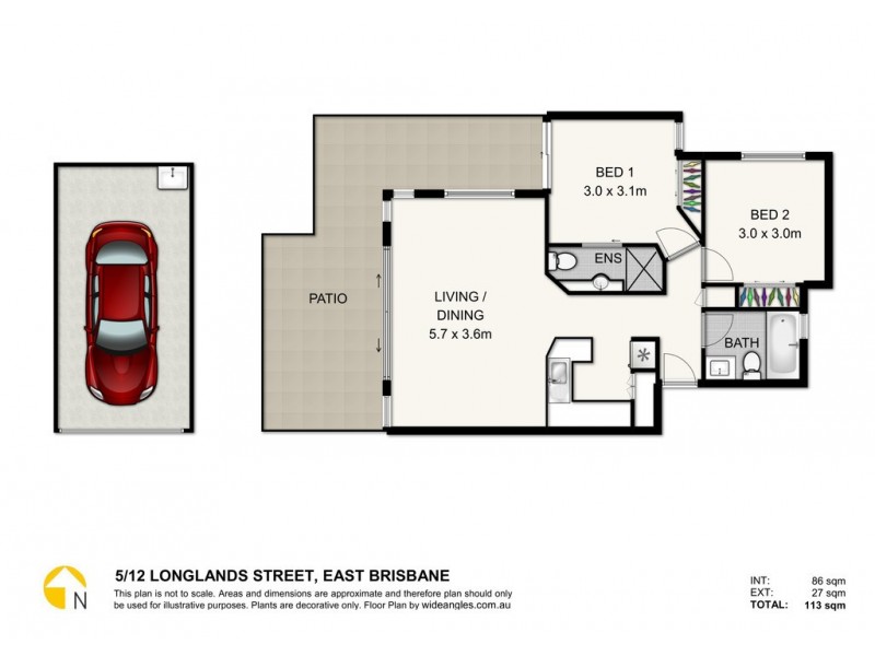 5/12 Longlands Street, East Brisbane QLD 4169 Floorplan