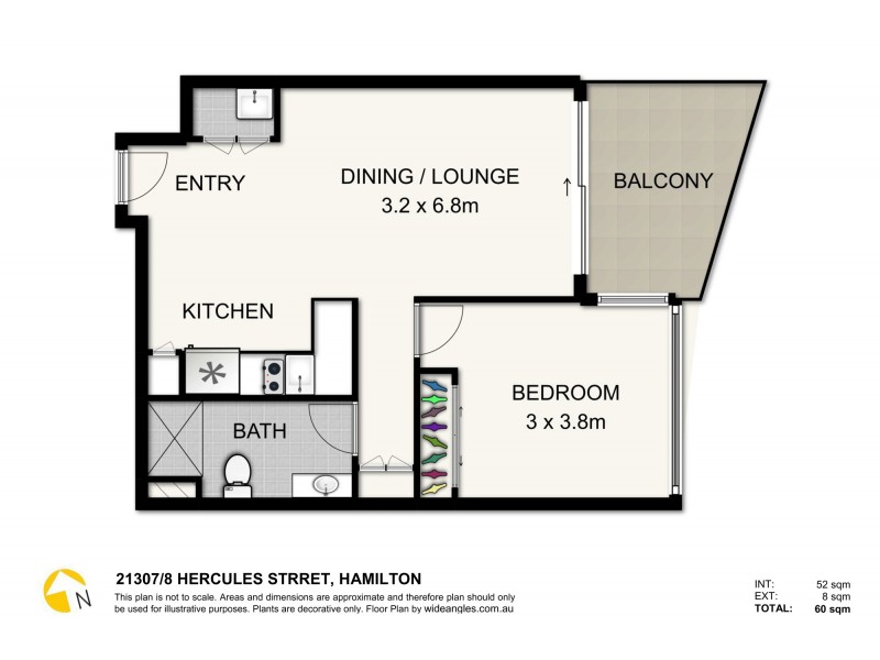 21307/8 Hercules Street, Hamilton QLD 4007 Floorplan