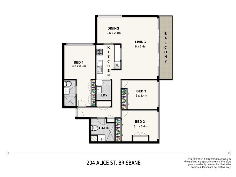 54/204 Alice Street, Brisbane City QLD 4000 Floorplan