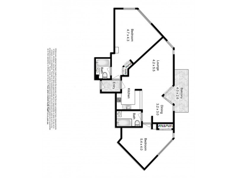 906-7/95 Charlotte Street, Brisbane City QLD 4000 Floorplan