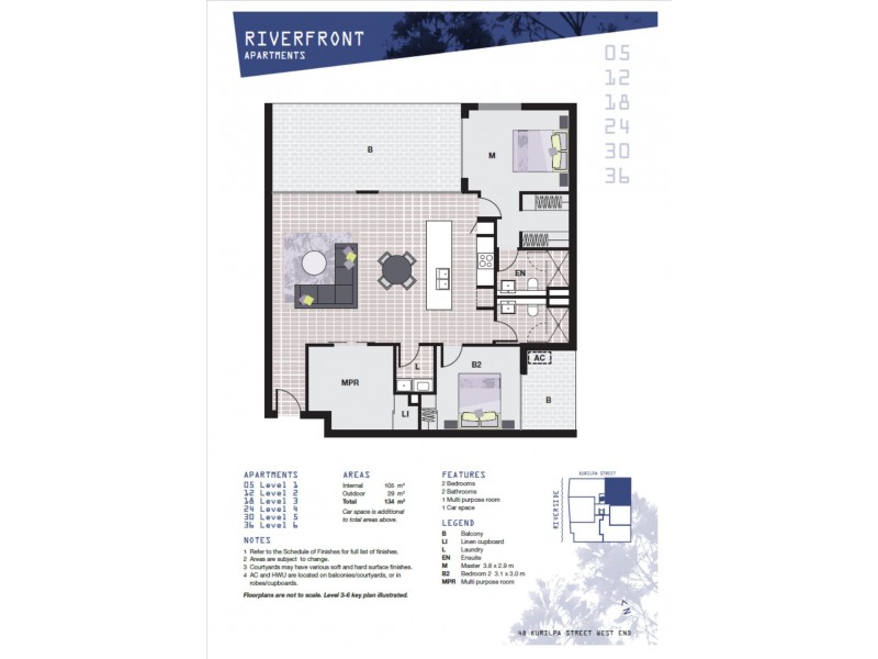 12/48 Kurilpa Street, West End QLD 4101 Floorplan