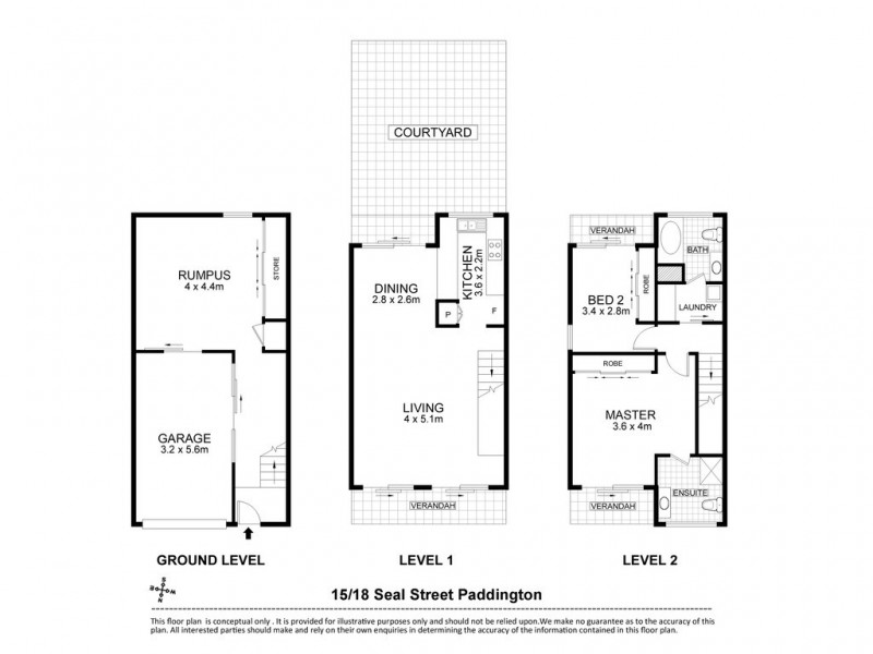 15/18 Seal Street, Paddington QLD 4064 Floorplan