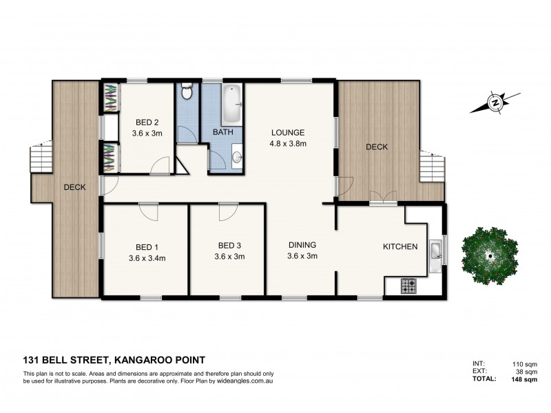 131 Bell Street, Kangaroo Point QLD 4169 Floorplan