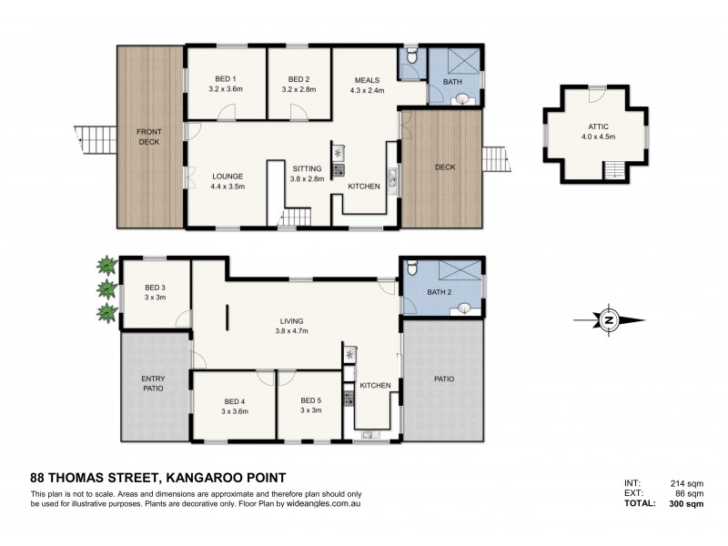 88 Thomas Street, Kangaroo Point QLD 4169 Floorplan