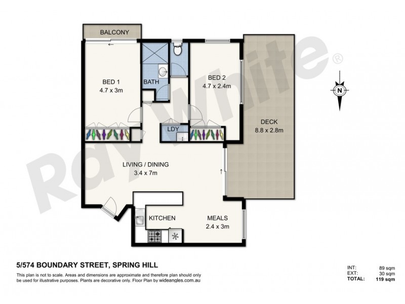 5/574 Boundary Street, Spring Hill QLD 4000 Floorplan