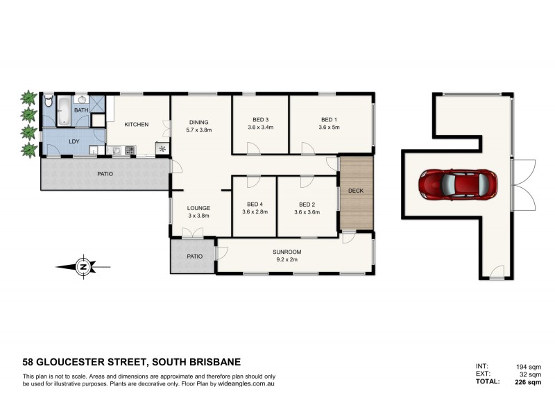 58 Gloucester Street, South Brisbane QLD 4101 Floorplan