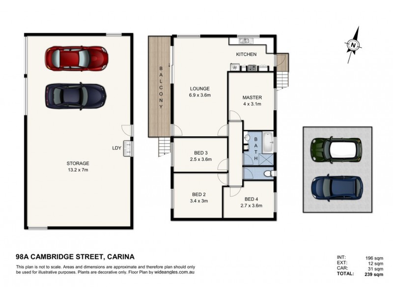 98a Cambridge Street, Carina Heights QLD 4152 Floorplan