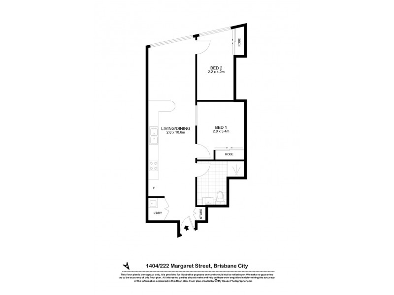 222 Margaret Street, Brisbane City QLD 4000 Floorplan